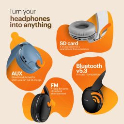 noise TWO with 50 Hours Playtime, Low latency (up to 40ms), and Dual pairing Wireless Bluetooth Headset image 4