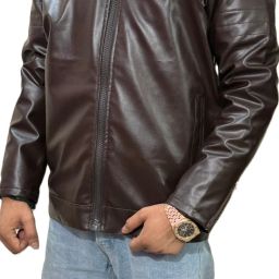 Men Self Design Biker/Riding Jacket-image-77