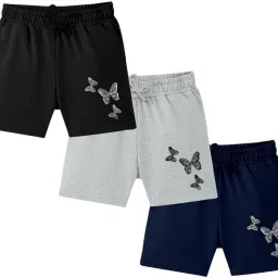 Pack of 3 Solid Women Multicolor Regular Shorts-image-43