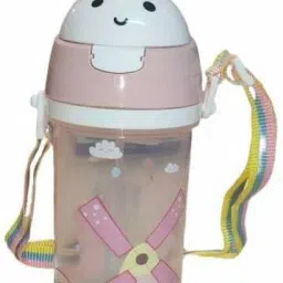 Eco-friendly Baby Water Bottle 550ml With Straw Children Kettle Drinkware-image-6
