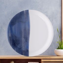nestroots Blue & White Printed Vintage Voyage Ceramic Hanging Wall Plate Decor-image-35
