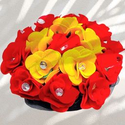 DIAN Women Red & Yellow Embellished Hair Accessory Set-image-97