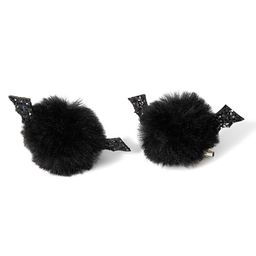 Accessorize London Girls Set of 2 Halloween Pom Pom Hair Clips-18
