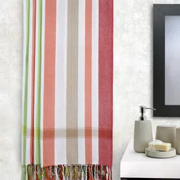 Arrabi Set Of 4 Striped 210 GSM Cotton Bath Towels-6