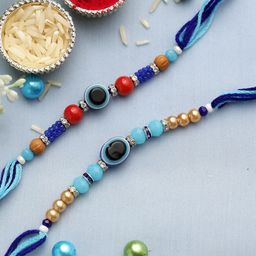 Aapno Rajasthan Set of 2 Evil Eye Rakhis-image-23