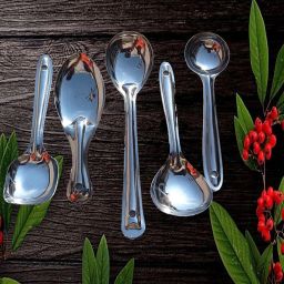 Steel Serving Spoon Set for Dining Spoon Curry/dal/Rice/Pasta Cuttlery Stainless Steel Cutlery Set-28