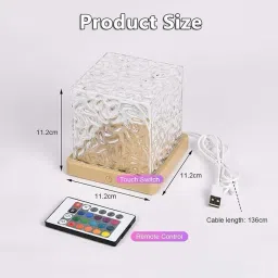 trendable Dynamic Ocean Wave Projection Light, USB Powered Night Lamp image 4