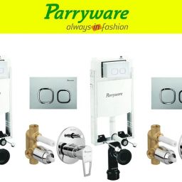 Half Frame Concealed Cistern, with divater body upper espiron set of 2 pic 226 Dual Flush Tank-picture-2
