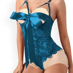 VAGHBHATT Net Baby Doll with Asymmetric image 5