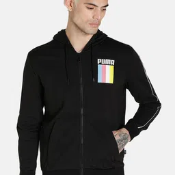 Puma Men Black Celebration Full-Zippered Outdoor Sporty Jacket-image-25