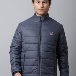 Rodamo Men Striped Windcheater Longline Padded Jacket-22