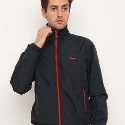 Plutus Mock Collar Lightweight Sporty Jacket-2