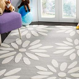 IMRA CARPET Grey Floral Handmade Polypropylene Carpet-picture-21