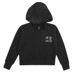 DYCA Boys Charcoal Grey Typography Printed Hooded Sweatshirt-27