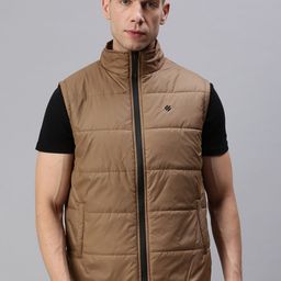 ONN Men Beige Solid Longline Puffer Jacket-picture-48