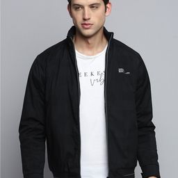 SHOWOFF Mock Collar Water Resistant Bomber Jacket-58