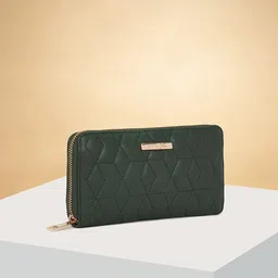 Forever Glam by Pantaloons Textured PU Zip Around Wallet-image-58