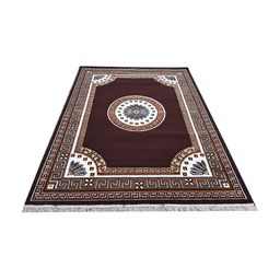Safiya Carpet Brown Floral Water Resistant Polypropylene Carpets-54