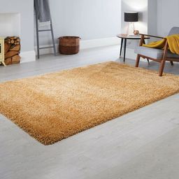 AaHo Decor Gold -Toned Anti-Skid Shaggy Rectangular Carpet-image-97