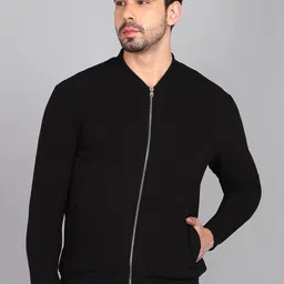 Alan Jones Stand Collar Long Sleeves Corduroy Bomber Jacket-picture-14