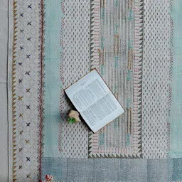 Art Avenue Beige & Pink Ethnic Motifs Printed Cotton Rectangular Carpet-23
