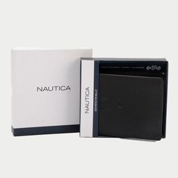 Nautica Men Leather Two Fold Wallet With RFID Blocking-9