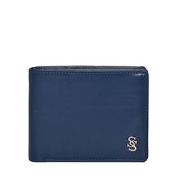 Second SKIN Men Blue Textured Leather Two Fold Wallet-22