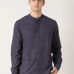 Bruun & Stengade Men Blue Lightweight Tailored Jacket with Embroidered-53
