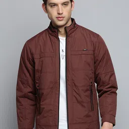 SHOWOFF Mock Collar Water Resistant Quilted Jacket-57