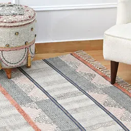 Art Avenue Grey Ethnic Motifs Printed Rug-image-35
