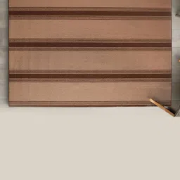 Saral Power Home Brown Striped Anti-skid & Washable Carpet-image-79