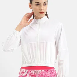 Madame Stand Collar Crop Sporty Jacket-picture-19