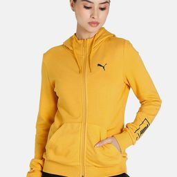 Puma Women Hooded Regular Fit Bomber Jacket-image-19