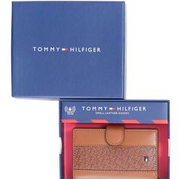 Tommy Hilfiger Men Geometric Textured Leather Card Holder-image-9