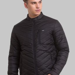 Park Avenue Men Solid Long Sleeves Quilted Jacket-image-57
