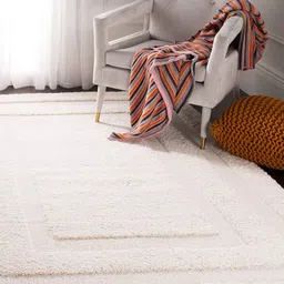 IMRA CARPET White Shaggy Carpet-picture-30