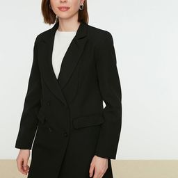 Trendyol Solid Double Breasted Blazer-picture-51