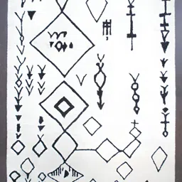 Art Avenue White Abstract Anti-Skid Woollen Carpet-image-84