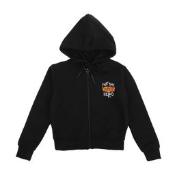 DYCA Boys Black Fleece Lightweight Hooded Tailored Jacket-53