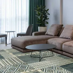Sapana Carpet-Mats Cream-Coloured Traditional Anti-Skid Polypropylene Carpet-image-66