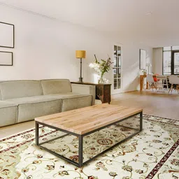 Sapana Carpet-Mats Cream-Coloured Traditional Anti-Skid Polypropylene Carpet-image-79