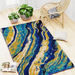 BIANCA Multi-Coloured Abstract Printed Anti-Skid Carpet-23