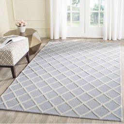 IMRA CARPET Blue Geometric Woollen Carpet-picture-48