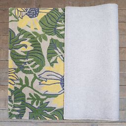 ZEBA Floral Hand-Tufted Pure Woolen Carpets-53