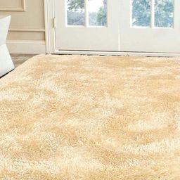 IMRA CARPET Off White Woolen Abstract Anti Skid Shaggy Carpets-image-90