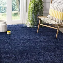 IMRA CARPET Blue Solid Hand-Tufted Polypropylene Carpet-picture-52