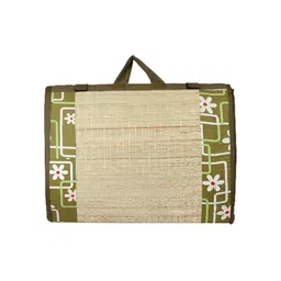 KALA DARSHAN CRAFTS BAZAR Green Floral Printed Traditional Carpet-44