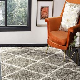 IMRA CARPET Grey Geometric Polyester Carpet-picture-1