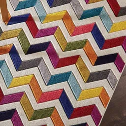 IMRA CARPET Beige Geometric Handmade Woollen Carpet-picture-45