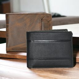 The Roadster Lifestyle Co Men Set Of 2 Textured Two Fold Wallets-32